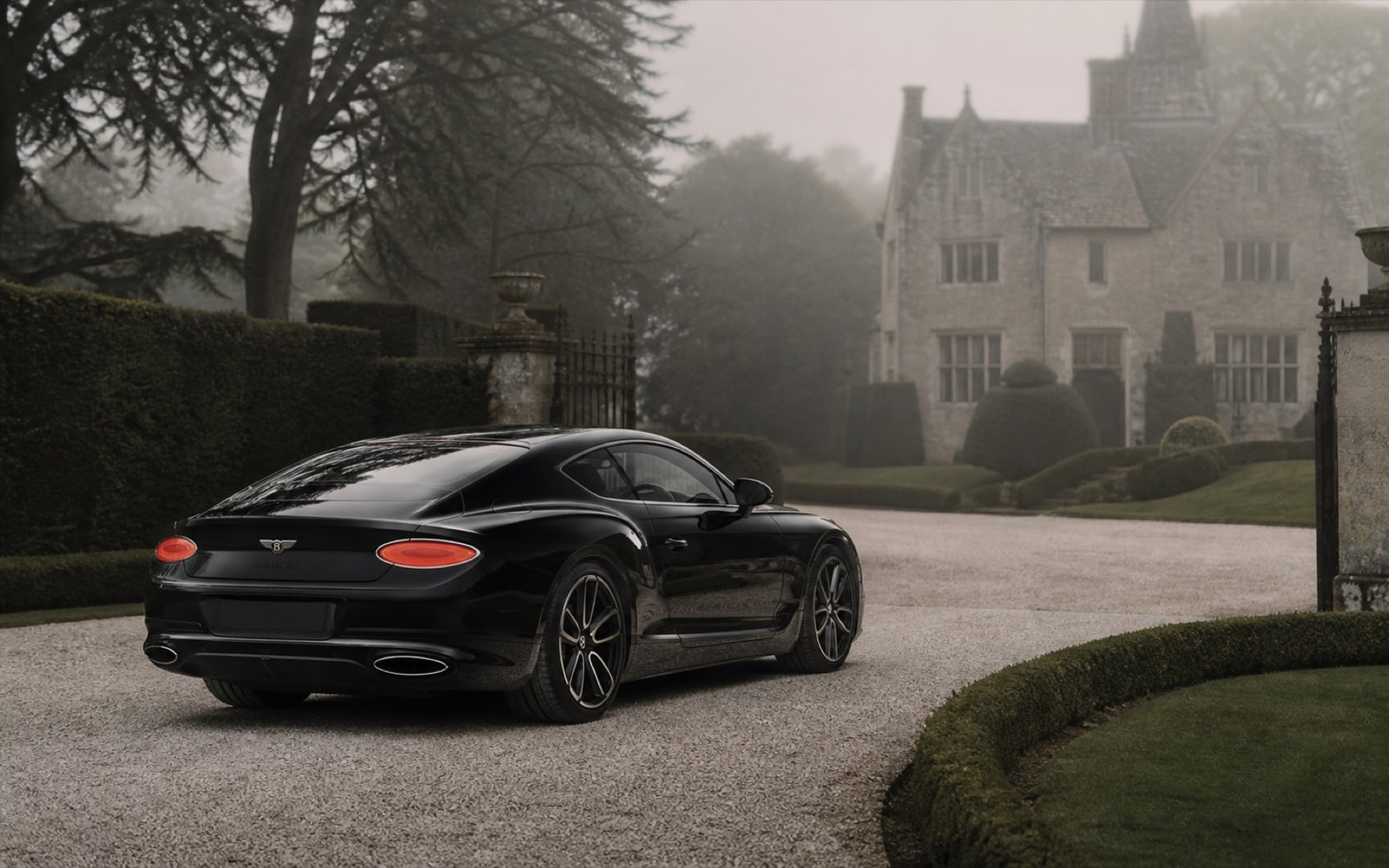 A Bentley presented at an English country property